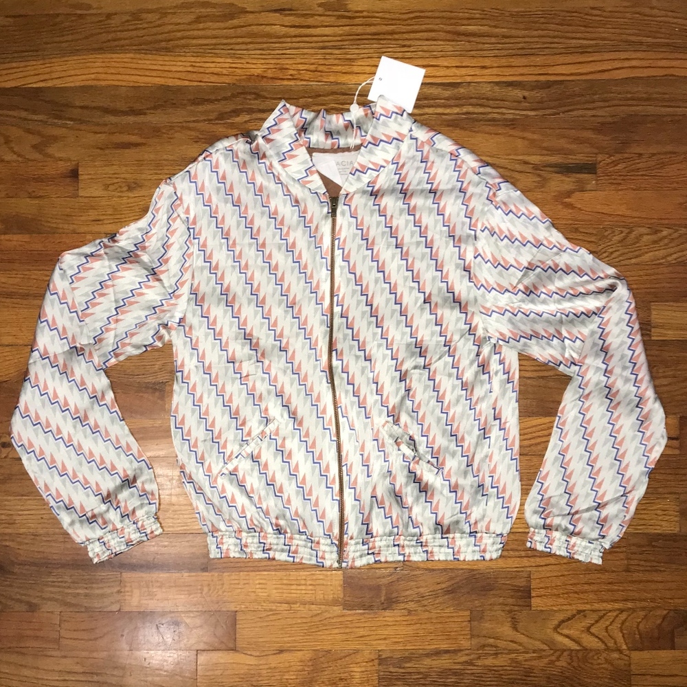 Acacia NY Bomber Jacket - Ziggy Stripe silk